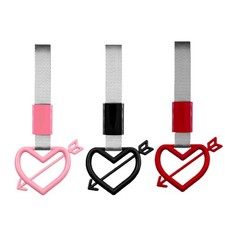 Heart-Shaped Car Handle Straps Creative Heart-Shaped Pull Ring Pendant fine
