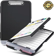 Hardware Contractor Clipboard File Clip Worksite Solid Storage Case Durable Box