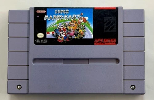 Super Mario Kart (Super Nintendo SNES, 1992) Authentic - Tested - Game Only