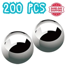 200 Pcs 3/8'' Slingshot Ammo Ball Precision Steel Bearing Balls 0.375" Caliber