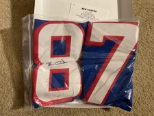 Ben Coates Signed Autographed Custom Jersey Blue New England Patriots With COA