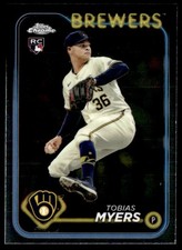 TOBIAS MYERS 2024 TOPPS CHROME UPDATE RC MILWAUKEE BREWERS #USC25