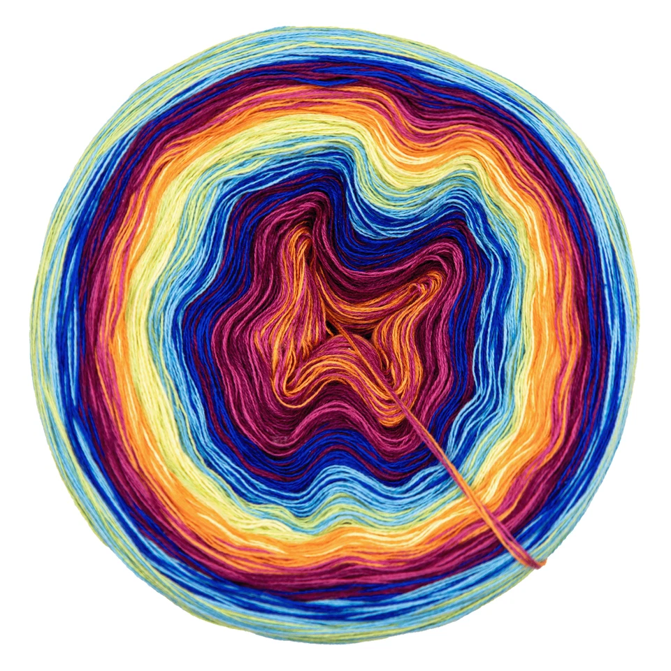 Bobbel Kunterbunt Farbverlaufsgarn 3-/4-fädig 800-2000m Häkeln Stricken