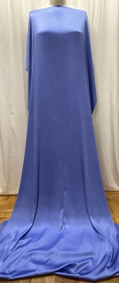 98% Silk 2% Lycra 19mm Stretch Charmeuse Royal Blue Fabric By The Yard 42" Wide - Image 2 of 4