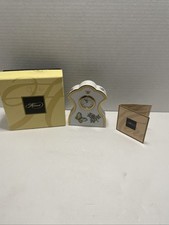 RARE HEREND QUEEN VICTORIA 8085 DESK CLOCK 4" HANDPAINTED PORCELAIN NEW W/COA