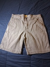 Carhartt Mens Size 36 Relaxed Fit Canvas Utility Cargo Shorts Gray