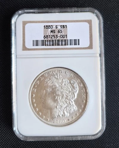 1880-s Morgan Silver Dollar NGC MS65 "Flashy Coin"
