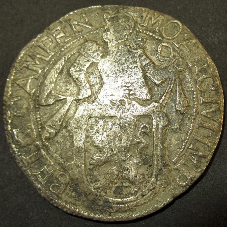 Shipwreck Salvage COA!  1648 Dutch Colonial Overijssel mint  VOC Merestein 1702 - Image 2 of 4