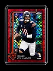 2025 Topps Chrome Caleb Williams Pink Checker Refractor RC Chicago Bears Rookie