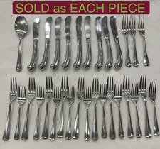 GORHAM Colonial Tipt Glossy Stainless Flatware YOUR CHOICE Fork Knife Spoon EACH