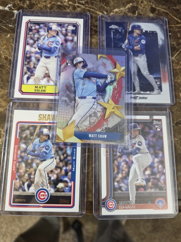 Matt Shaw Rookie Card Lot of 5🔥CUBS🔥