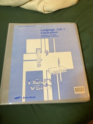 Abeka Language Arts 5 Curriculum Lesson Plans (1991) used