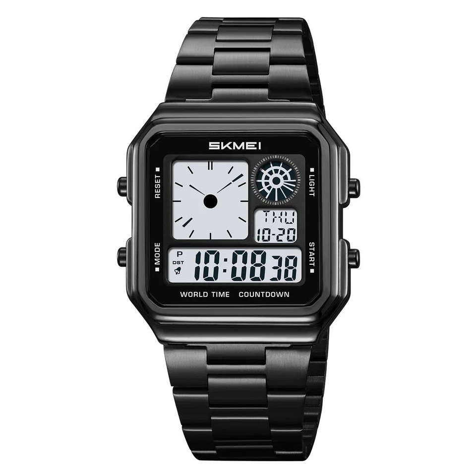 SKMEI 2451 Reloj Electrónico Hombre Negocios Para Mujer Estudiante Deporte Impermeable Foto 2 de 4