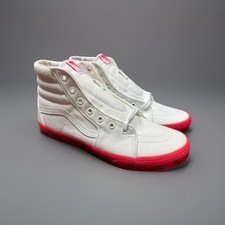 VANS White/Hot Pink Youth Skateboarding Athletic Sneakers Size 6.5 New, no box.