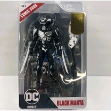 DC Direct McFarlane Toys Black Manta Line Art  DC Page Punchers  Gold Label
