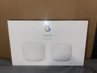 Google Nest Wifi Mesh System 2-Pack Snow Router & Point with Google Assistant