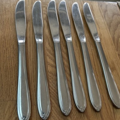 Oneida Parade Edelstahl Tafelmesser x6 Vintage Besteck Set Besteck 21 cm