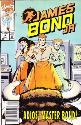 James Bond Jr. #5 (Newsstand) FN; Marvel | Bull Cover - w/Bag+Board