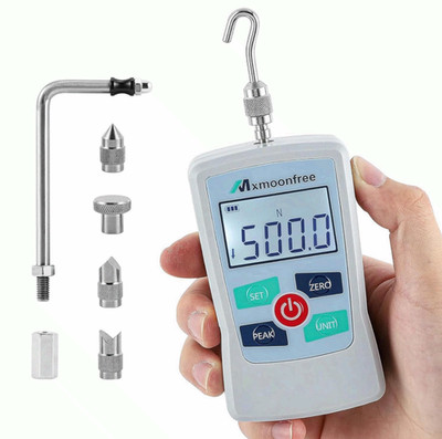 Portable 500N Digital Force Gauge Push Pull Meter LCD w/ Carry Case