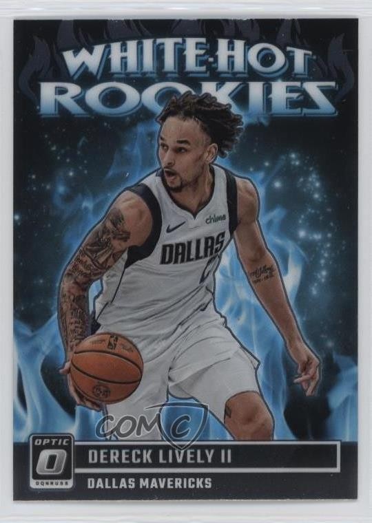 2023-24 Panini Donruss Optic White Hot Rookies Dereck Lively II #8 13g1