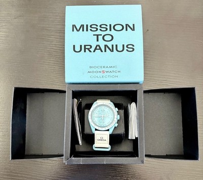 Omega x Swatch Moonswatch Mission to Uranus Blue S033L100 Box