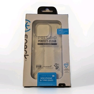 SPECK Presidio PERFECT-CLEAR 13 Ft.Drop Tested GRIP Case for Apple iPhone 13 Pro