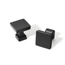 10 Pack Cabinet Knobs Single Hole Matte Black Drawer Handles for Kitchen