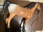 Vintage  1960's / 70's MARX Black Thunderbolt Horse - Custom Painted