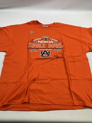 Mens Step Ahead Sportswear Orange Auburn Sugar Bowl T Shirt 2XL XXL NEW SIGNED