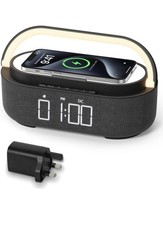 COLSUR Bluetooth Speaker with Radio, 15W Fast Wireless Charger, FM Radio, Bedsid