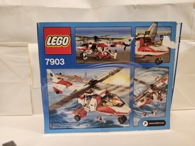 Lego City Rescue Helicopter Set 7903  w/ Instructions, Nearly Complete