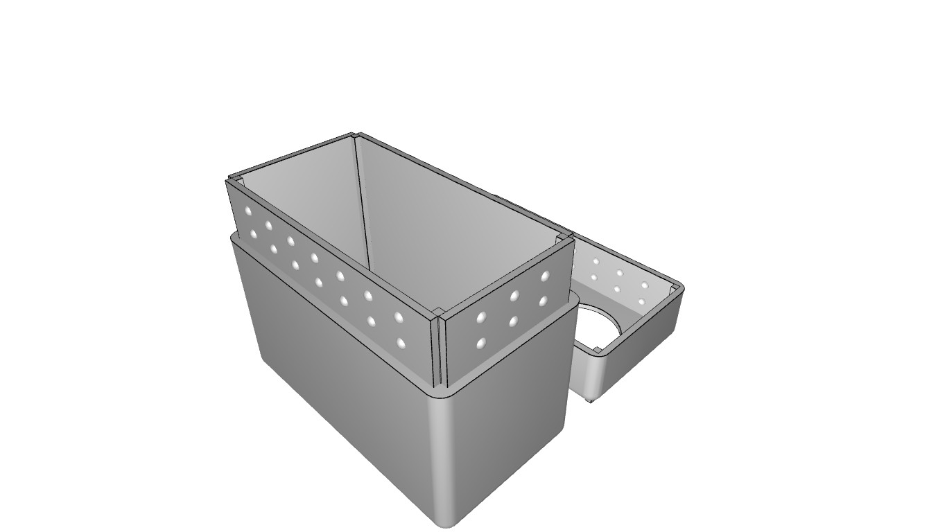Custodia Protettiva 3D per Voltmetro 12V - Design Pulito e Funzionale