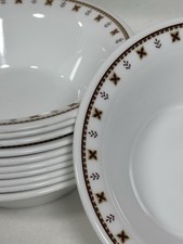 Comore Corningware Brown Floral Bowls Set Of 11 Vintage