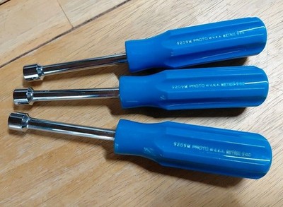 3 New Proto Professional USA made 9mm Metric Nut drivers