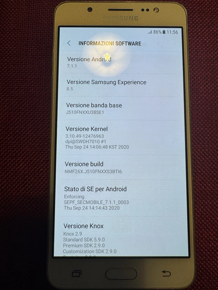 Samsung Galaxy J5 (2016) 16GB Bianco Funzionante - Immagine 3 di 3