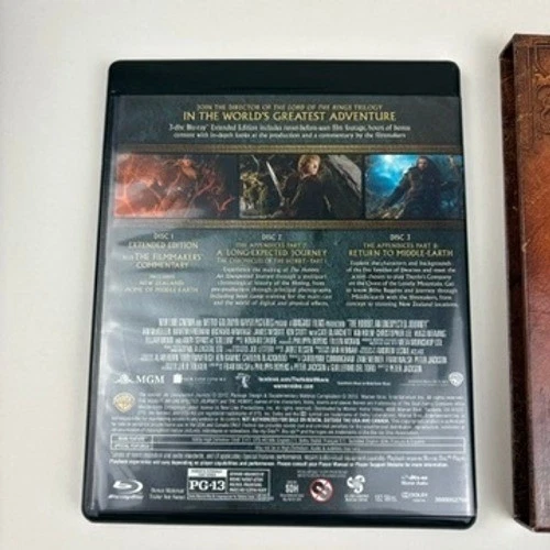 The Hobbit An Unexpected Journey Extended Edition [Blu Ray] 3 Disc Set w Sleeve - Image 2 of 4