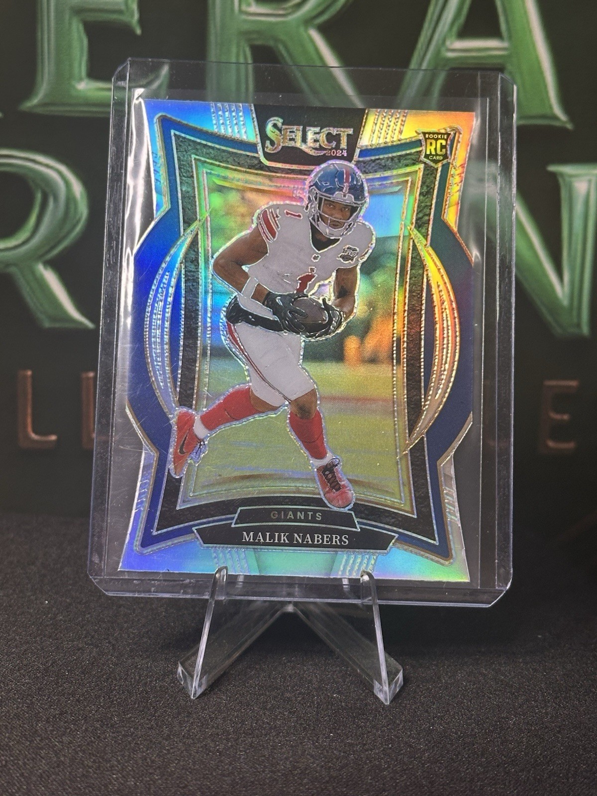 2024 Panini Select - Concourse Malik Nabers #29 Silver Prizm Die-Cut (RC)