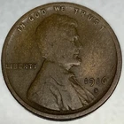 1916 S Lincoln Wheat Cent VG Very Good Condition 1c US Coin - 3590