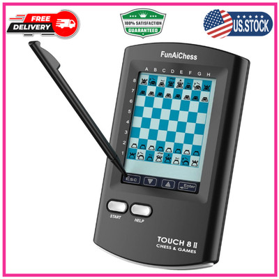 Handheld Electronic Chess Board 8 in 1 Touch Chess Computer Game Ai Chess Up