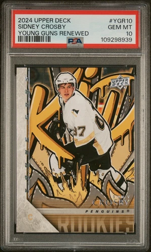 2024-25 Upper Deck Sidney Crosby #YGR10 Young Guns Renewed PSA 10 Gem Mint