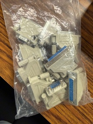 DB9 Female 9-Pin to DB25 Male 25-Pin Serial Adapter (Set of 10)