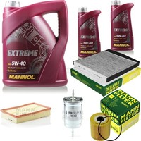 MANN-FILTER Inspektionspaket Mannol 7L Extreme 5W-40 FüR Volvo V70 Ii 2.4 2.0 T