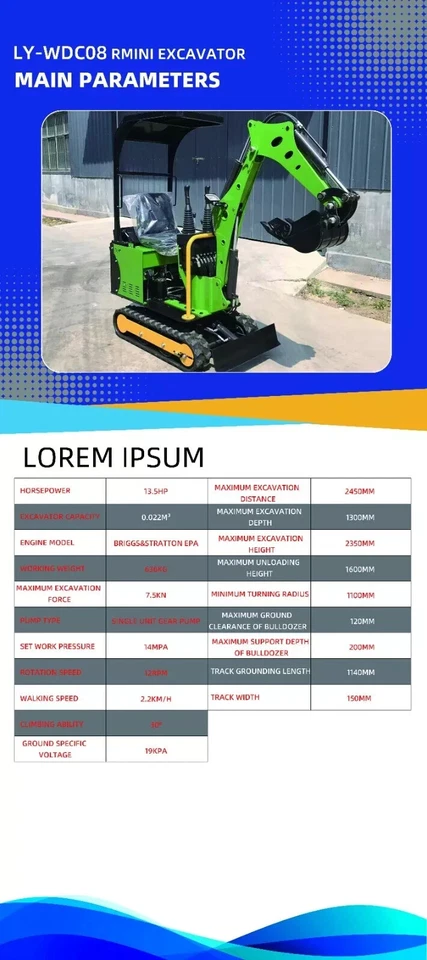 800x200mm Hydraulic Auger Drill Kit for Mini Excavators with Drive Unit & Hose - image 3 of 4