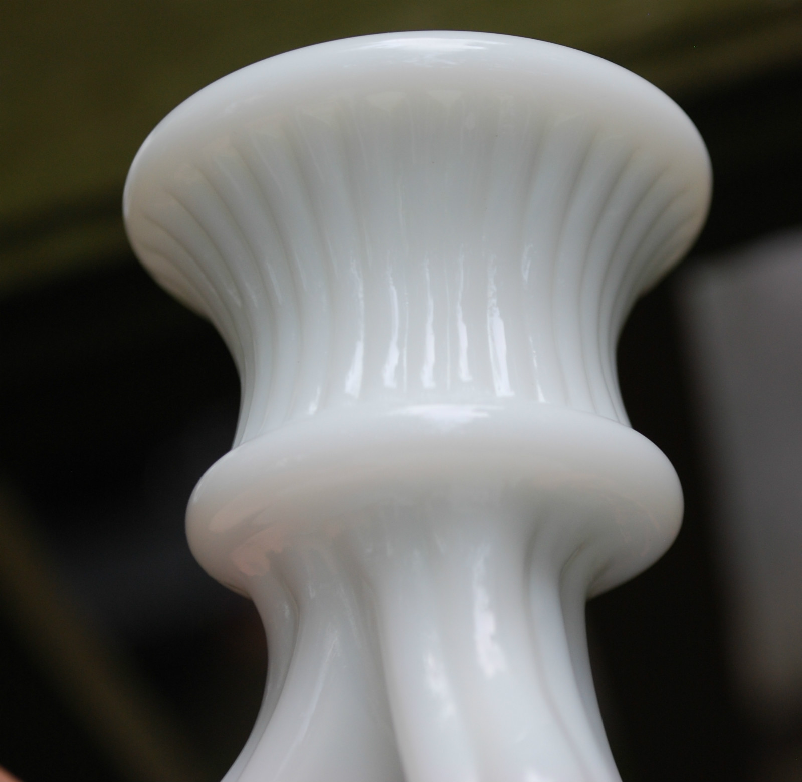 DORIC Westmoreland WHITE MILK GLASS Lacy Matched Pair of 2 CANDLESTICK HOLDERS 