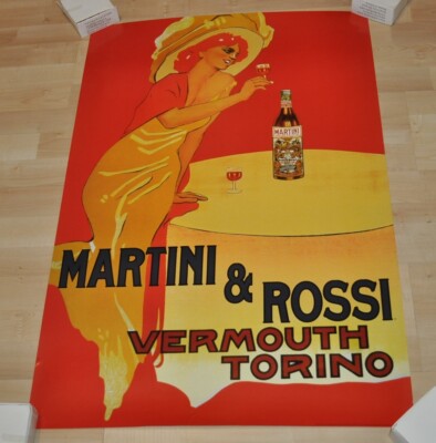 Martini & Rossi Bacardi USA Banner Advertising Poster Tout Women At Table