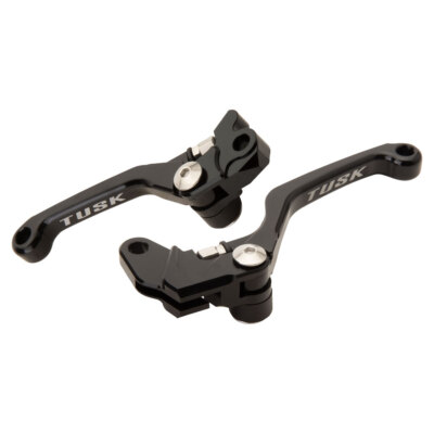 Tusk Folding Clutch /Brake Lever Set-Black-Fits: Fits: Yamaha YZ85 2015 2025