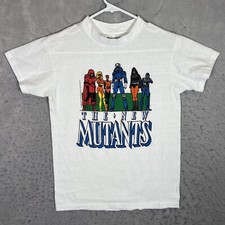 A1 Vintage 1987 Marvel Comics The New Mutants T Shirt Adult Medium White Mens