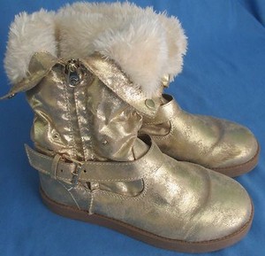 guess gold boots
