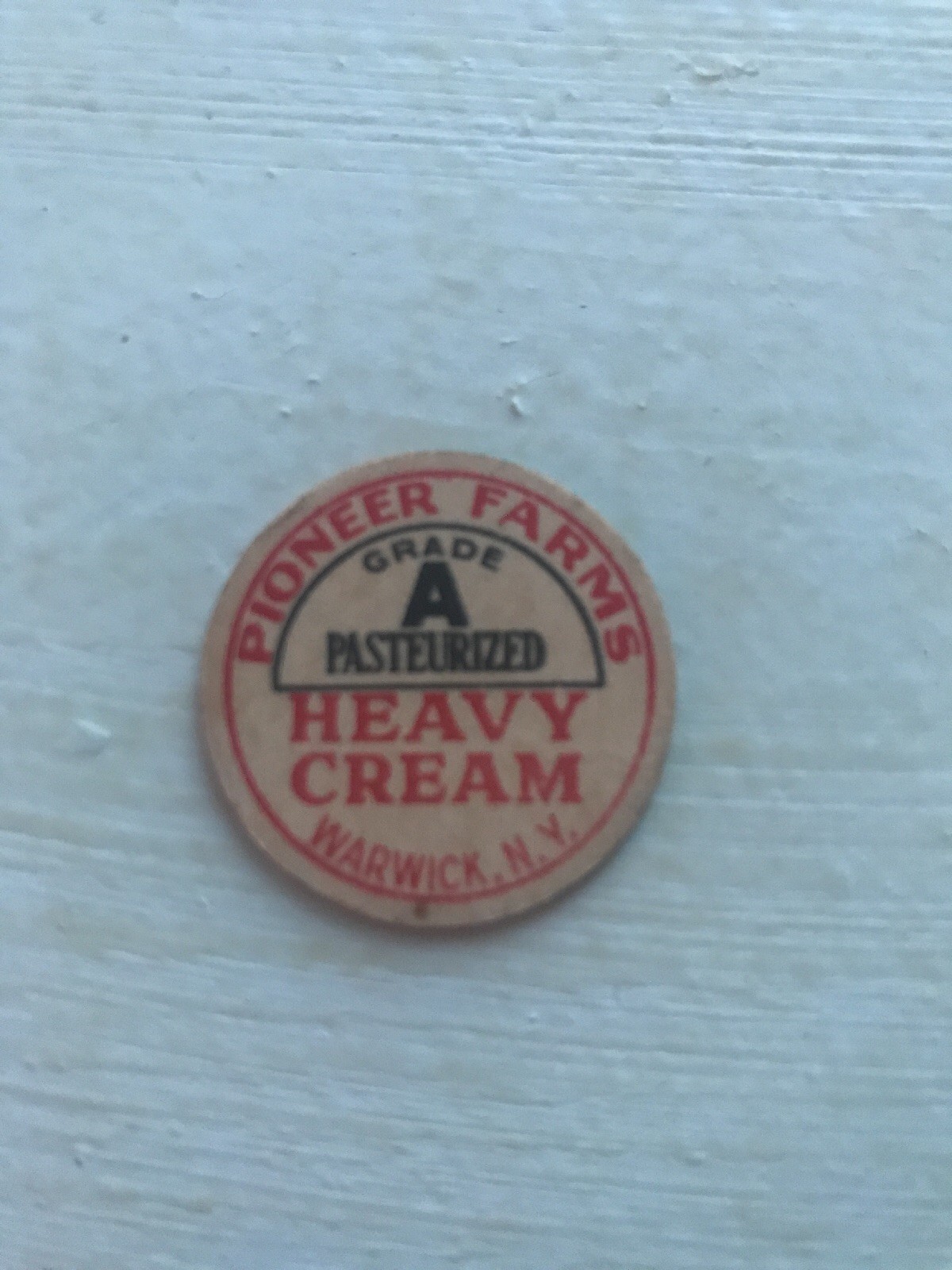 Pioneer Farms Dairy Milk Heavy Cream Bottle Cap Warwick New York eBay