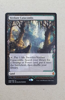 MtG - Verdant Catacombs x1 - Zendikar Rising Expeditions -Rare Staple Fetch Land